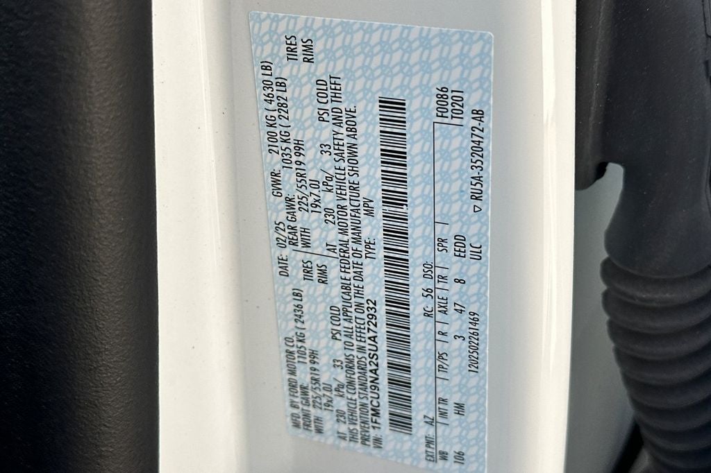 2025 Ford Escape ST-Line Select