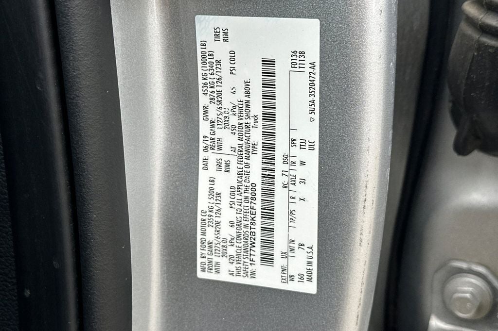 2019 Ford F-250SD Platinum